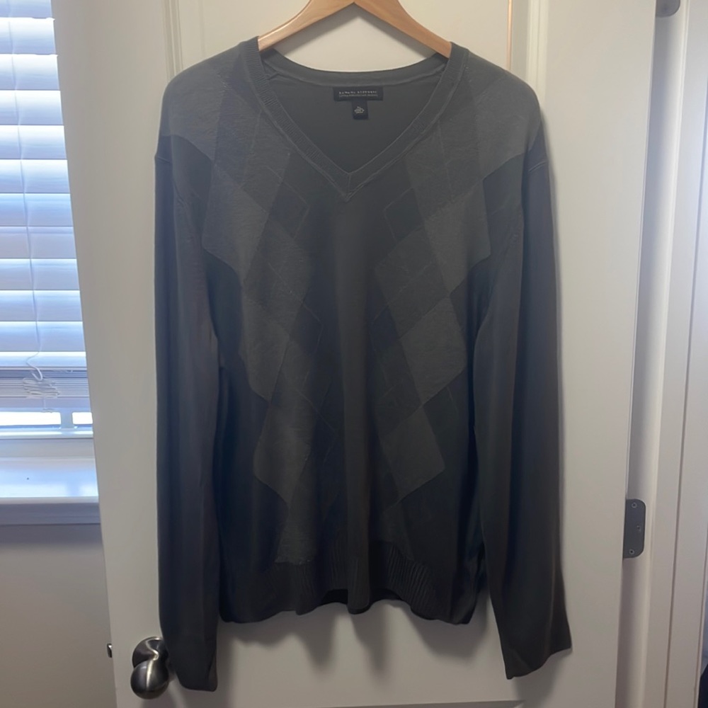 Banana Republic XL Merino lightweight gray v-neck sweater